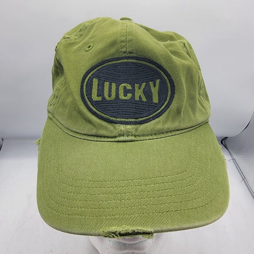 Lucky Brand Adults Green Adjustable Hat Cap Comfort Casual Outdoors Athletic